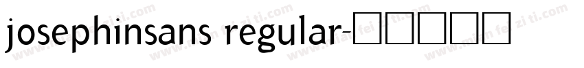 josephinsans regular字体转换